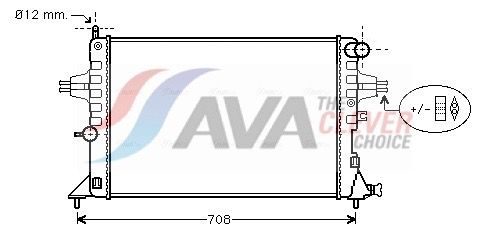 Радіатор охолодження двигуна AVA QUALITY COOLING OLA2296