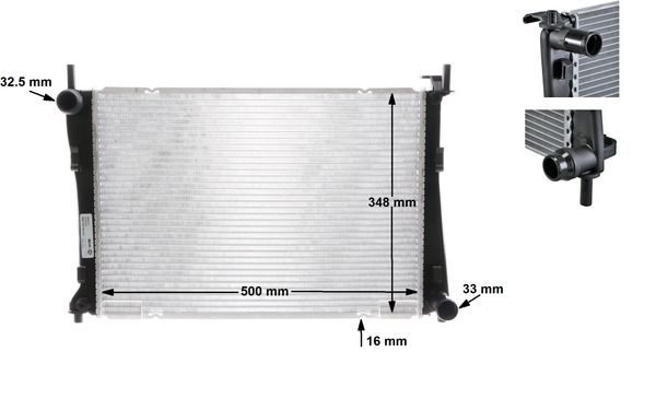 Радіатор охолодження двигуна MAHLE CR1355000S - zapix