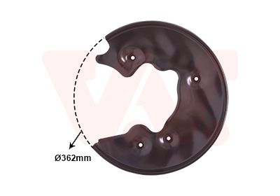 Захист гальмівного диска VAN WEZEL 0327374 - zapix