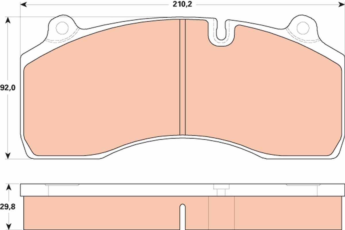 Гальмівні колодки дискові TRW GDB5100 - zapix