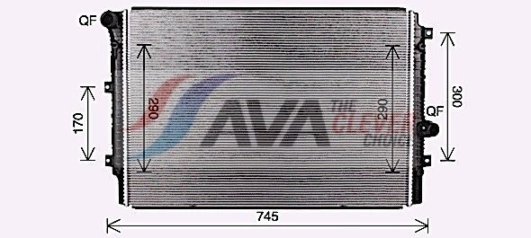 Радіатор охолодження двигуна AVA QUALITY COOLING VN2414 - zapix