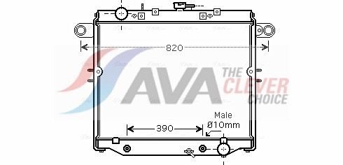 Радіатор охолодження двигуна AVA QUALITY COOLING TO2329 - zapix