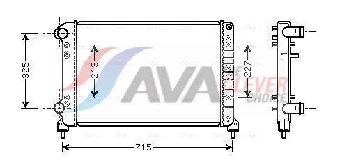 Радіатор охолодження двигуна AVA QUALITY COOLING FTA2262 - zapix