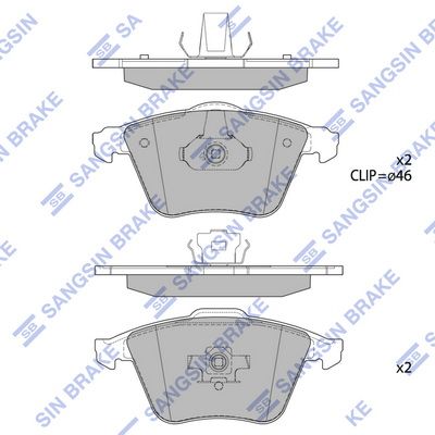 Гальмівні колодки дискові HI-Q SP1784 - zapix