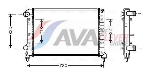Радіатор охолодження двигуна AVA QUALITY COOLING FTA2261 - zapix