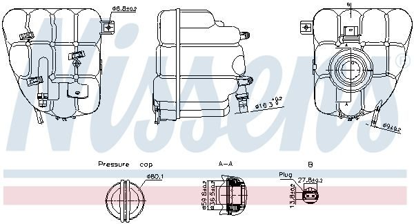 Розширювальний бачок NISSENS 996255 - zapix