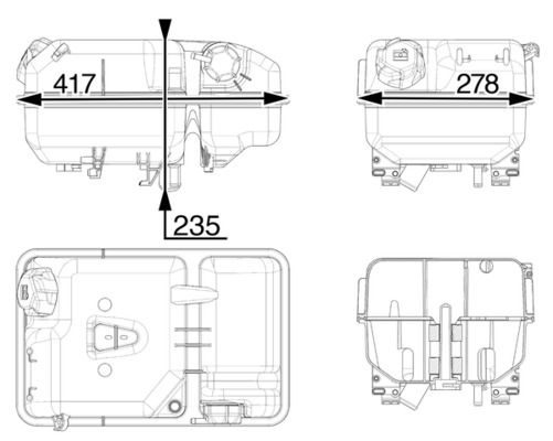 Розширювальний бачок MAHLE CRT237000P - zapix