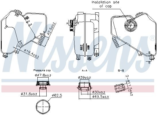 Розширювальний бачок NISSENS 996322 - zapix