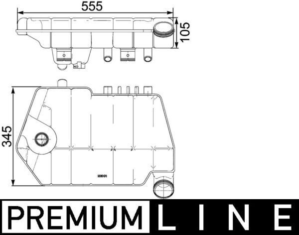 Розширювальний бачок MAHLE CRT66000P - zapix