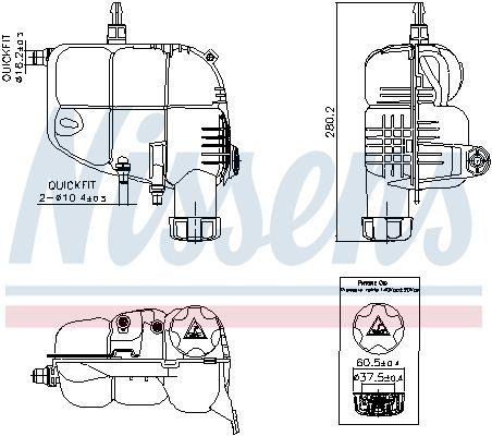 Розширювальний бачок NISSENS 996185 - zapix
