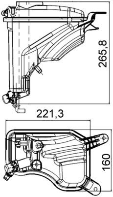 Розширювальний бачок MAHLE CRT207000S - zapix