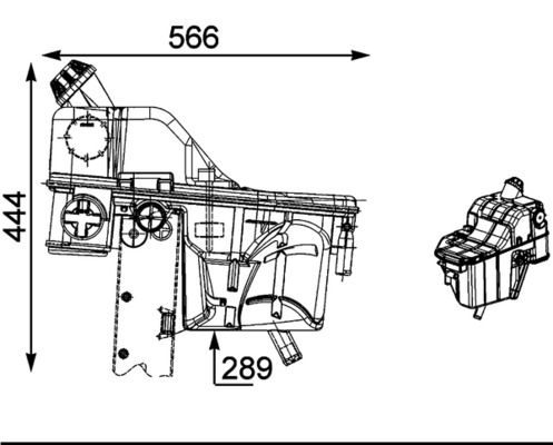 Розширювальний бачок MAHLE CRT34000S - zapix