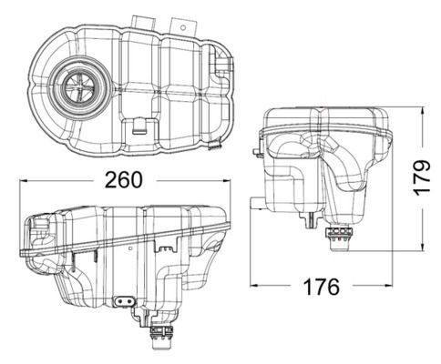 Розширювальний бачок MAHLE CRT60000S - zapix