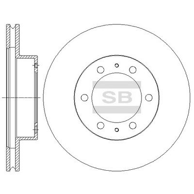 Гальмівний диск HI-Q SD4030 - zapix