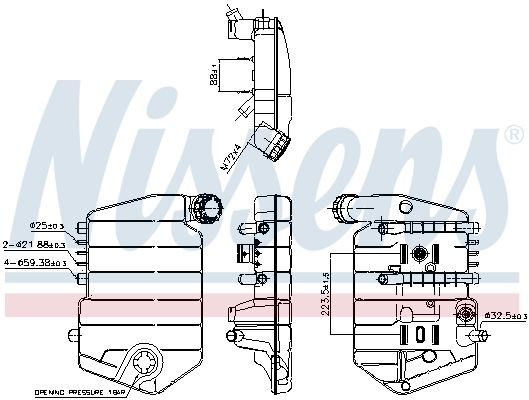 Розширювальний бачок NISSENS 996024