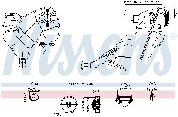Расширительный бачок NISSENS 996204