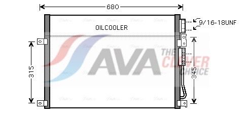 Радіатор кондиціонера AVA QUALITY COOLING JEA5045 - zapix