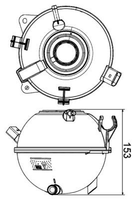 Розширювальний бачок MAHLE CRT19000S - zapix
