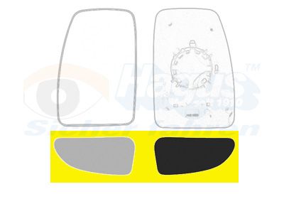 Вкладиш дзеркала VAN WEZEL 3799833 - zapix