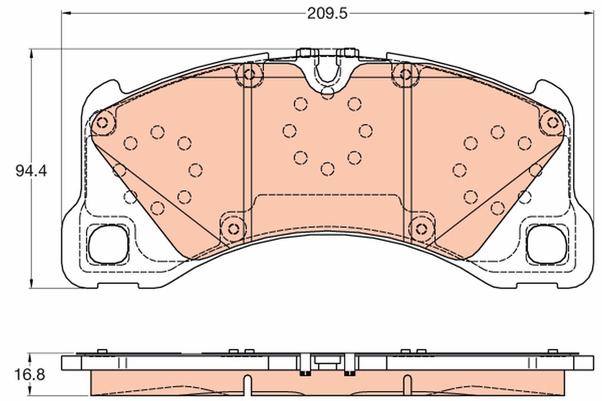 Гальмівні колодки дискові TRW GDB2052 - zapix