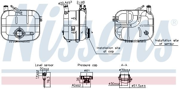 Розширювальний бачок NISSENS 996243 - zapix