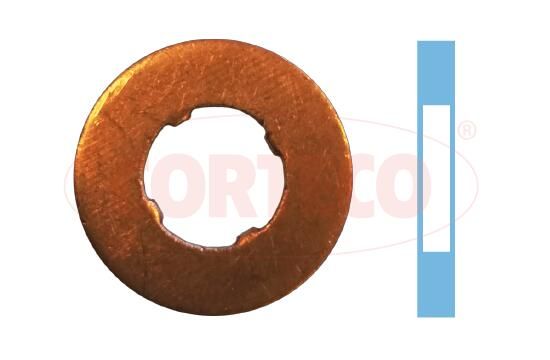 Прокладка форсунки паливної CORTECO 49430607