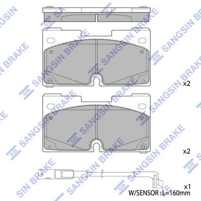 Гальмівні колодки дискові HI-Q SP4506 - zapix