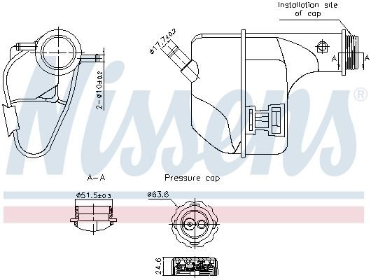 Розширювальний бачок NISSENS 996355 - zapix