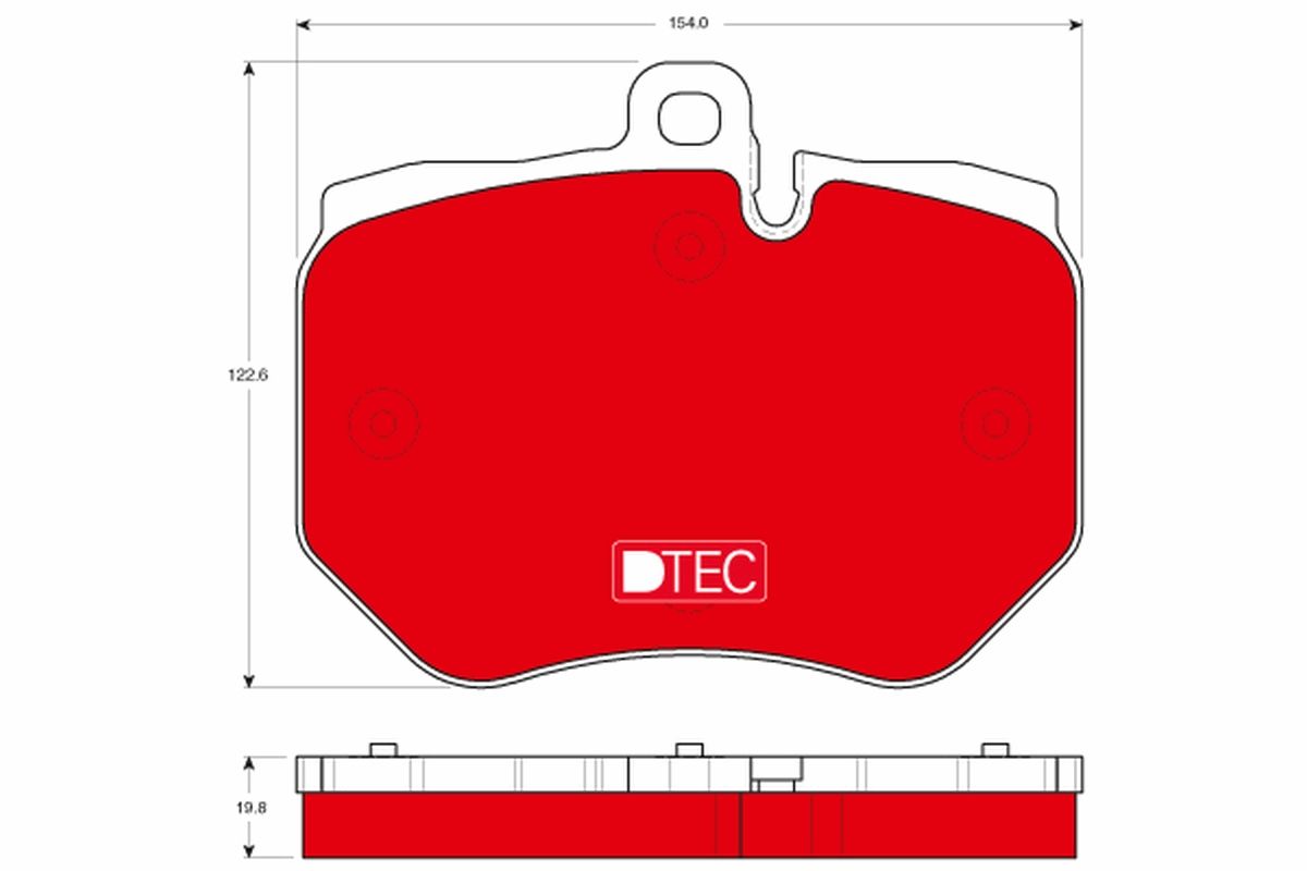 Гальмівні колодки дискові TRW GDB1848DTE - zapix