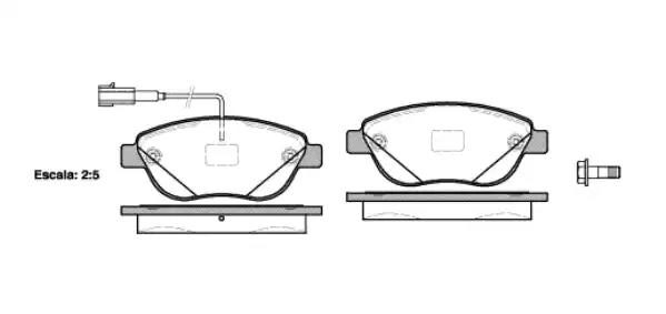 Гальмівні колодки дискові WOKING P959312 - zapix