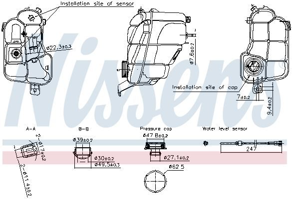 Розширювальний бачок NISSENS 996294 - zapix