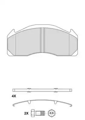Гальмівні колодки дискові BERAL 2912529004145624 - zapix