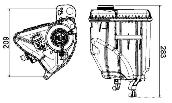 Розширювальний бачок MAHLE CRT3000S - zapix