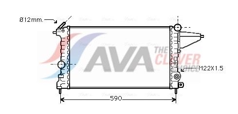 Радіатор охолодження двигуна AVA QUALITY COOLING OLA2161 - zapix