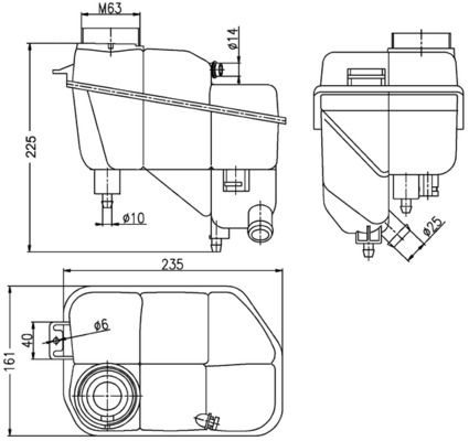 Розширювальний бачок MAHLE CRT202000S - zapix