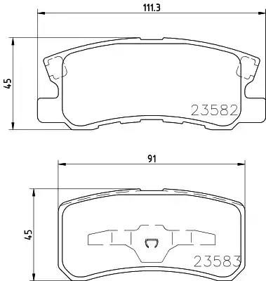 Гальмівні колодки дискові NISSHINBO NP3004 - zapix