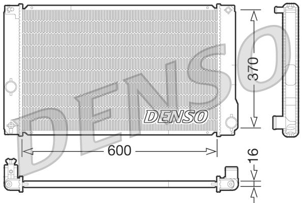 Радіатор охолодження двигуна DENSO DRM50076 - zapix