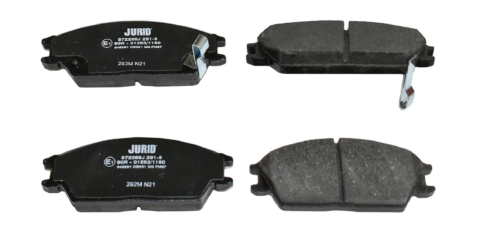 Гальмівні колодки дискові JURID 572268J - zapix