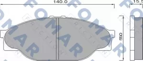 Гальмівні колодки дискові FOMAR FRICTION FO493981 - zapix