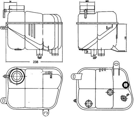 Розширювальний бачок MAHLE CRT120000S - zapix