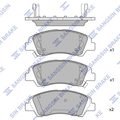 Гальмівні колодки дискові HI-Q SP4492 - zapix