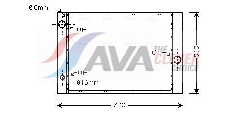 Радіатор охолодження двигуна AVA QUALITY COOLING BWA2285 - zapix