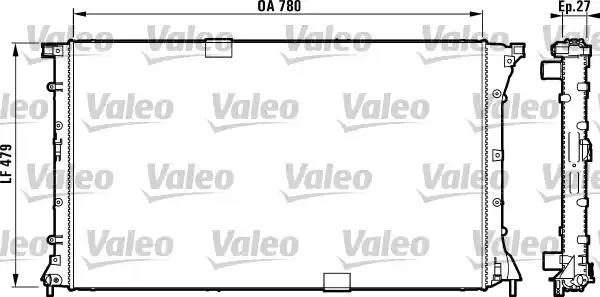 Радіатор охолодження двигуна VALEO 732911 - zapix