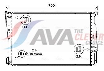 Радіатор охолодження двигуна AVA QUALITY COOLING BW2546 - zapix