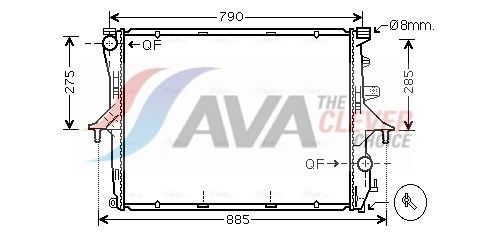 Радіатор охолодження двигуна AVA QUALITY COOLING VN2214 - zapix