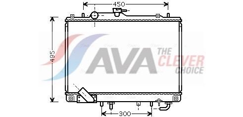 Радіатор охолодження двигуна AVA QUALITY COOLING MT2157 - zapix