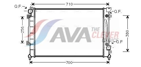 Радіатор охолодження двигуна AVA QUALITY COOLING AIA2157 - zapix
