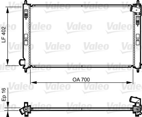 Радіатор охолодження двигуна VALEO 735575 - zapix