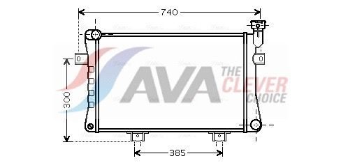 Радіатор охолодження двигуна AVA QUALITY COOLING LA2015 - zapix