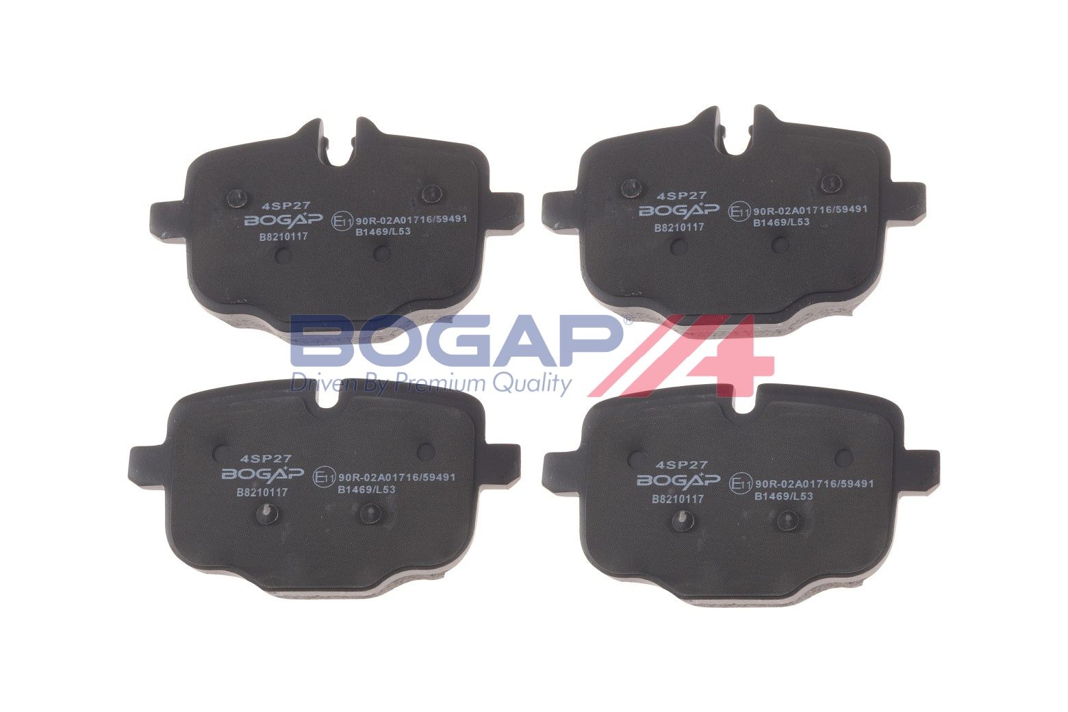 Гальмівні колодки дискові BOGAP B8210117 - zapix